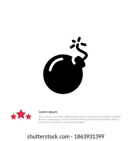 icono de la bomba. Ilustración del vector EPS 10.