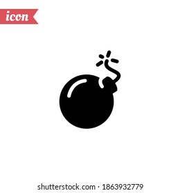 bomb icon. Vector illustration EPS 10.