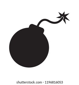 Bomb icon, vector illustration. Flat design style. vector bomb icon illustration isolated on White background, bomb icon Eps8. bomb icons graphic design vector symbols.