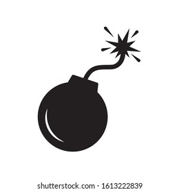 Bomb icon, vector illustration. Flat design style. vector bomb icon illustration isolated on White background, Eps8. bomb graphic design vector symbol.