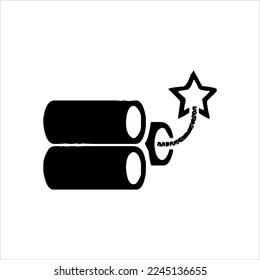 Bomb icon, vector illustration. Flat design style. bomb icon vector illustration isolated on white background, bomb icon eps. bomb icon graphic design vector symbol.