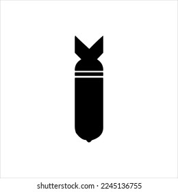 Icono de bomba, ilustración vectorial. Diseño plano. Icono de bomba ilustración vectorial aislada en fondo blanco, pasos de icono de bomba. símbolo vector de diseño gráfico de icono de bomba.