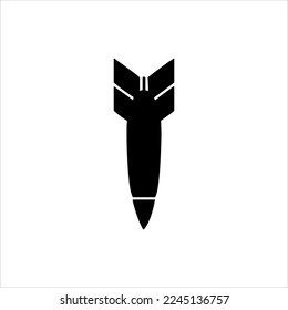 Icono de bomba, ilustración vectorial. Diseño plano. Icono de bomba ilustración vectorial aislada en fondo blanco, pasos de icono de bomba. símbolo vector de diseño gráfico de icono de bomba.