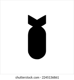 Icono de bomba, ilustración vectorial. Diseño plano. Icono de bomba ilustración vectorial aislada en fondo blanco, pasos de icono de bomba. símbolo vector de diseño gráfico de icono de bomba.