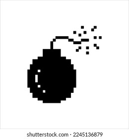 Bomb icon, vector illustration. Flat design style. bomb icon vector illustration isolated on white background, bomb icon eps. bomb icon graphic design vector symbol.