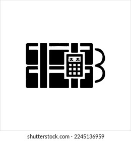 Bomb icon, vector illustration. Flat design style. bomb icon vector illustration isolated on white background, bomb icon eps. bomb icon graphic design vector symbol.
