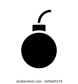 Bomb icon. vector illustration on white background