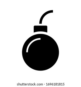 Bomb icon. vector illustration on white background