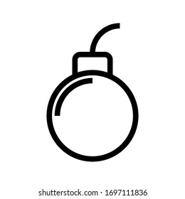 Bomb icon. vector illustration on white background