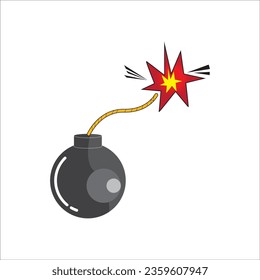 BOMB-SYMBOL-DESIGN FÜR VEKTORGRAFIK