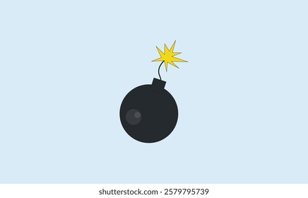 
Bomb icon vector illustration for use.