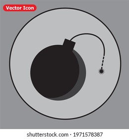 Bomb icon vector. vector Ilustration eps 10
