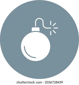 Bomb icon vector image. Can also be used for Miscellaneous Objects. Suitable for mobile apps, web apps and print media.