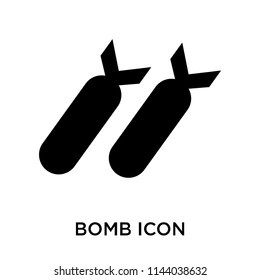 Bomb icon vector isolated on white background for your web and mobile app design, Bomb logo concept