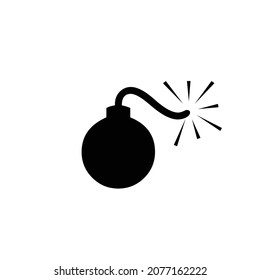 Bomb icon vector. Line boom symbol. Trendy flat explosion outline ui sign design. Thin linear graphic pictogram for web site, mobile application. Logo illustration.