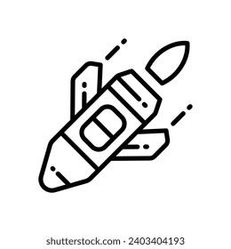 icono de la bomba. icono de línea vectorial para tu sitio web, móvil, presentación y diseño de logotipo.