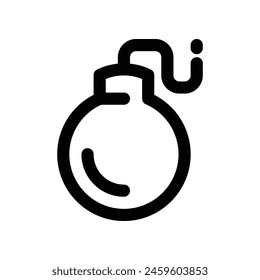 bomb icon. vector line icon for your website, mobile, presentation, and logo design.