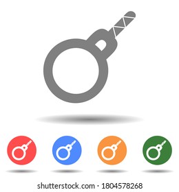Bomb icon vector logo isolated on background