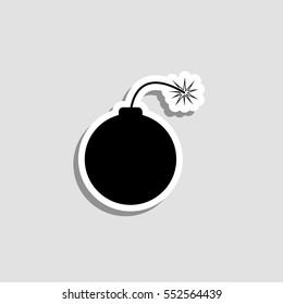 Bomb  icon - vector  sticker