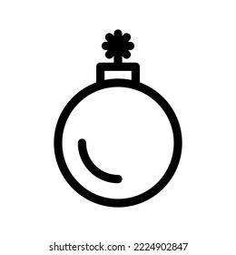 Icono de bomba Ilustración de diseño del símbolo del vector