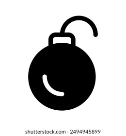 Bomb Icon Vector Symbol Design Illustration