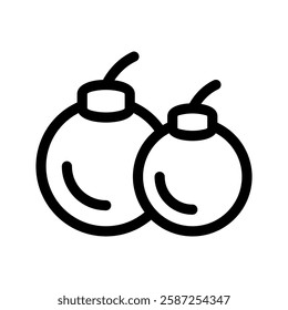 Bomb Icon Vector Symbol Design Illustration