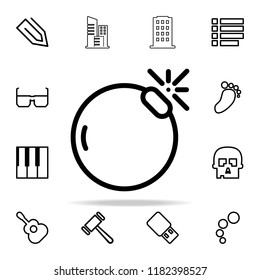 bomb icon. web icons universal set for web and mobile on white background
