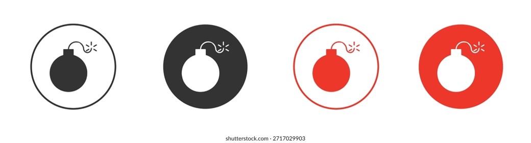 Bomb icon. web vector design