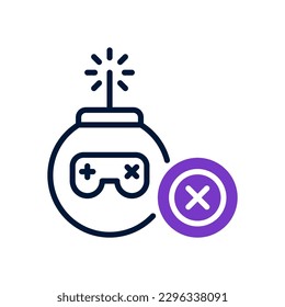 bomb icon for your website design, logo, app, UI.