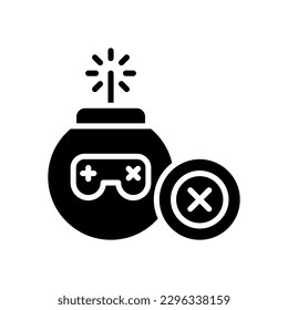 bomb icon for your website design, logo, app, UI.