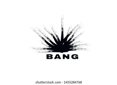 Bomb icons, bang and exploding symbols. Vector illustration