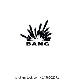 Bomb icons, bang and exploding symbols. Vector illustration