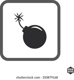 Bomb icons.Vector illustration