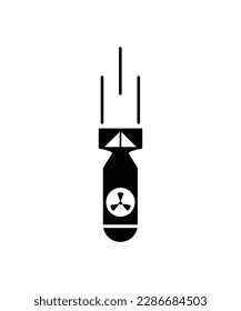Bombensymbol, Vektorsymbol mit der besten Bildqualität.