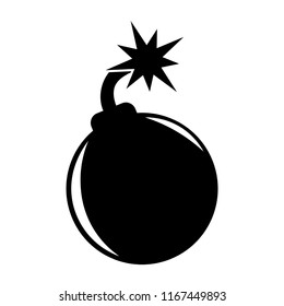 Bomb icon,vector illustration. Flat design style.
