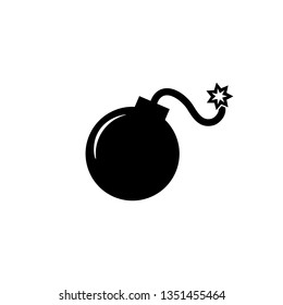 Bomb icon,vector illustration. Flat design style. vector bomb icon illustration isolated on White background 