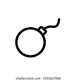 Bomb icon,vector illustration. Flat design style. vector bomb icon illustration isolated on White background, bomb icon Eps10. bomb icons graphic design vector symbols.