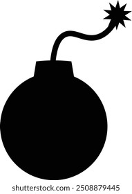 Ícone de bomba, ilustração vetorial. Estilo de design plano. ícone de bomba vetorial ilustração isolado no fundo branco	