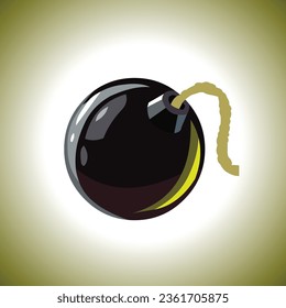 bomb isolated vector illustration on white background