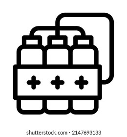 bomb line icon illustration vector graphic