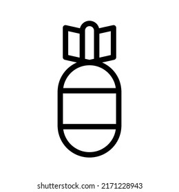Bombenlinie Symbol Vektorgrafik
