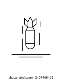 icono de línea de bomba, icono de mejor línea vector.