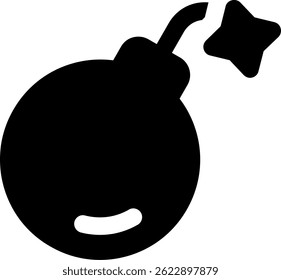 Vektordesign der Bombenlinie