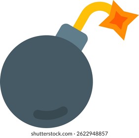 Diseño de icono de Vector de línea de bomba
