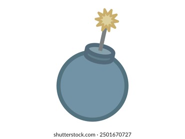 Bombe mit einer zündenden Sicherung eines Sprengstoffes