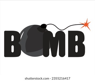 bomb logo design elements symbols 