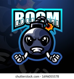 Bomb Mascot Esport Logo Design