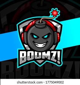 Bomb Mascot Esport Logo Design