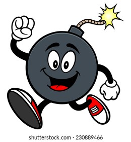 Bomb Mascot Running