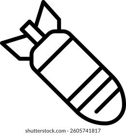 bomb for millitary vector image illustration icon
